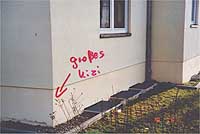 Schimmel Ecke unten