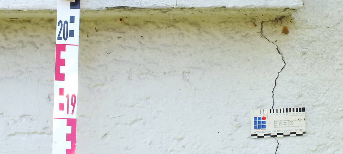 Beweissicherung Häuser Putzrisse Außenputz vor Baubeginn