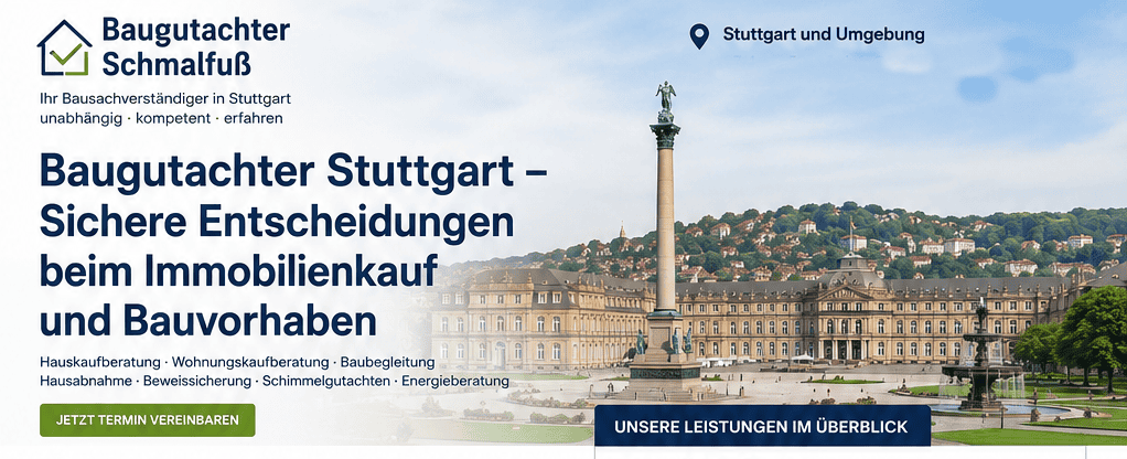 Baugutachter Stuttgart – Hauskaufberatung, Wohnungskaufberatung