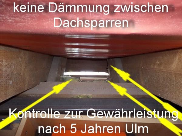 Kontrolle zur Gewährleistung nach 5 Jahren Ulm